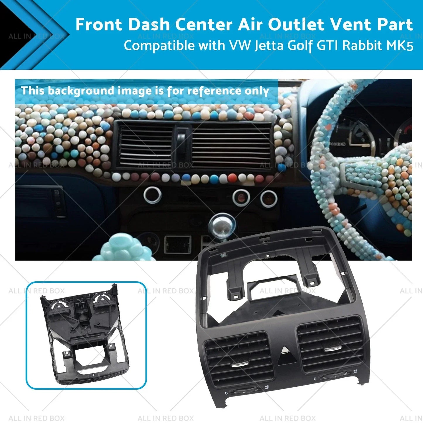 Front Dash Center Air Outlet Vent for VW Jetta Golf GTI Rabbit MK5 (2006-2009)