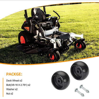 2 x Deck Wheels Kit for Ferris Simplicity Snapper Pro