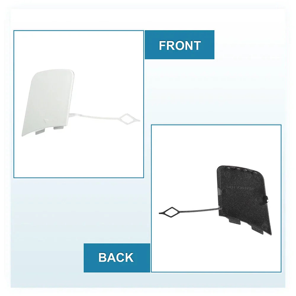 Front Bumper Tow Hook Cover for BMW X1 E84 (2012-2015) - ABS White
