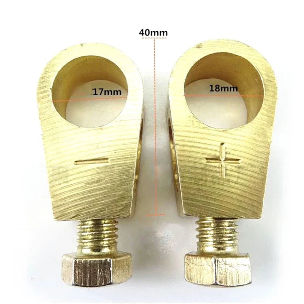 Pure Copper Battery Terminal Clamps for Automotive and Marine Batteries