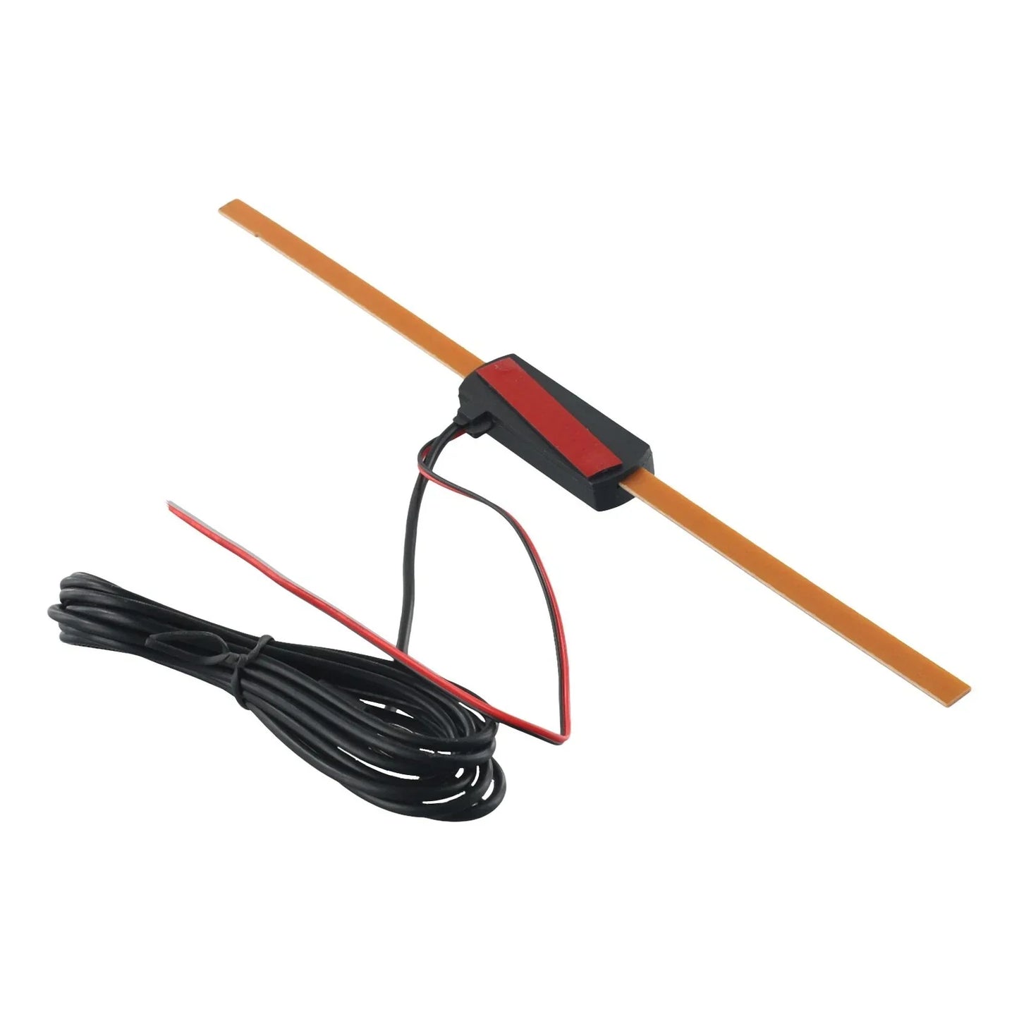 Antenna Signal Booster W/ 7-ft Cables for Windshield AM/FM Radio