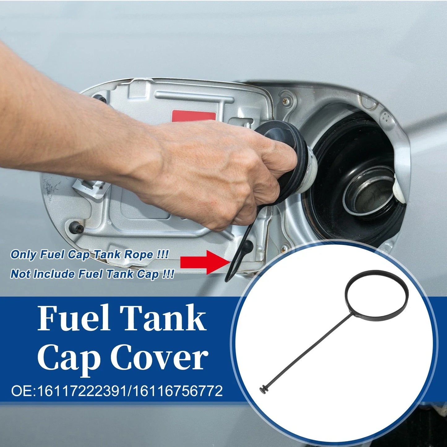 1 Pcs Fuel Tank Cap Tether for BMW X6 (2008 - 2018)
