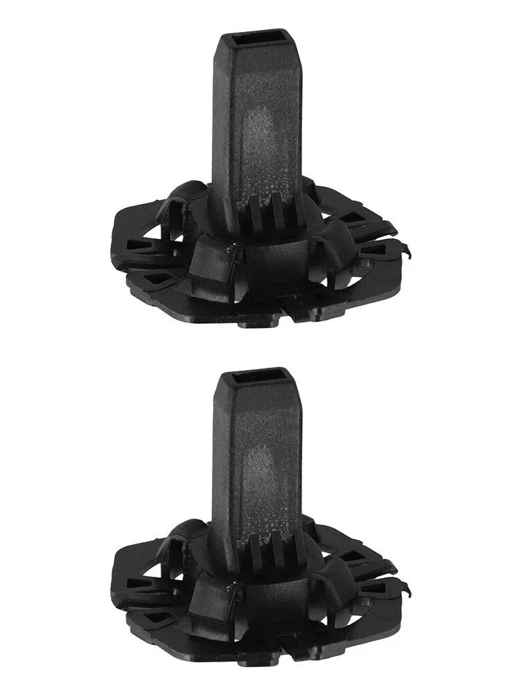 Fastening Securing Clip 2 x ABS Black Clip