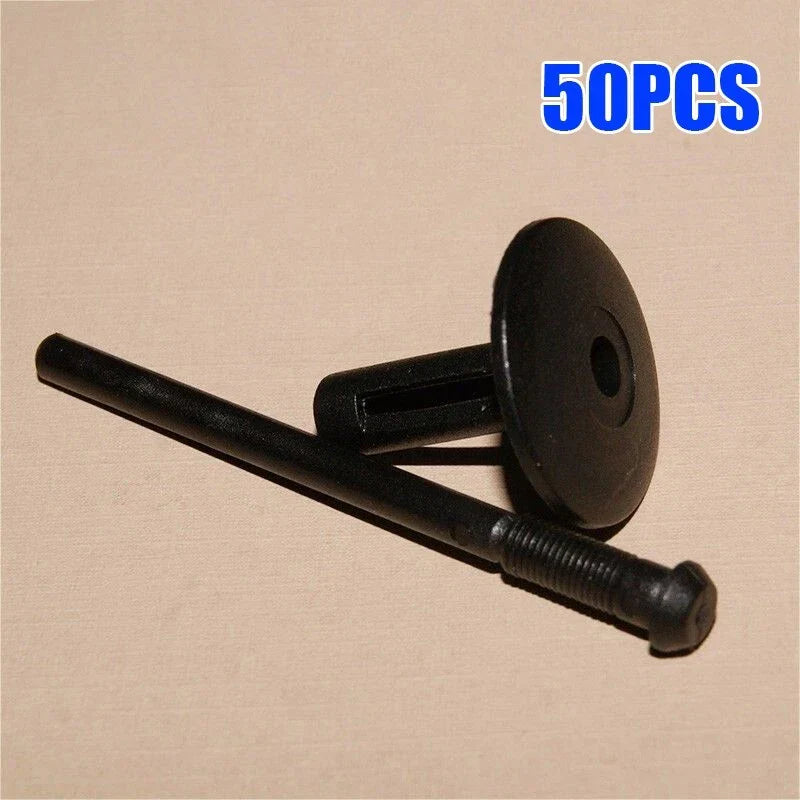 50pcs Plastic Blind Rivets 6mm for Wheel Arches Side Skirts Sills Bumpers