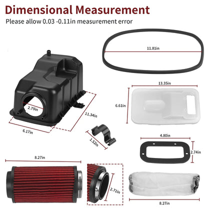 Air Box Lid Cover Clip Air Filter Kit for Polaris Sportsman 400 (2001–2005)