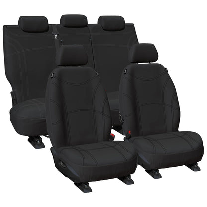 Front & Rear Black Neoprene Seat Covers for Ford Ranger (2007 - 2011)