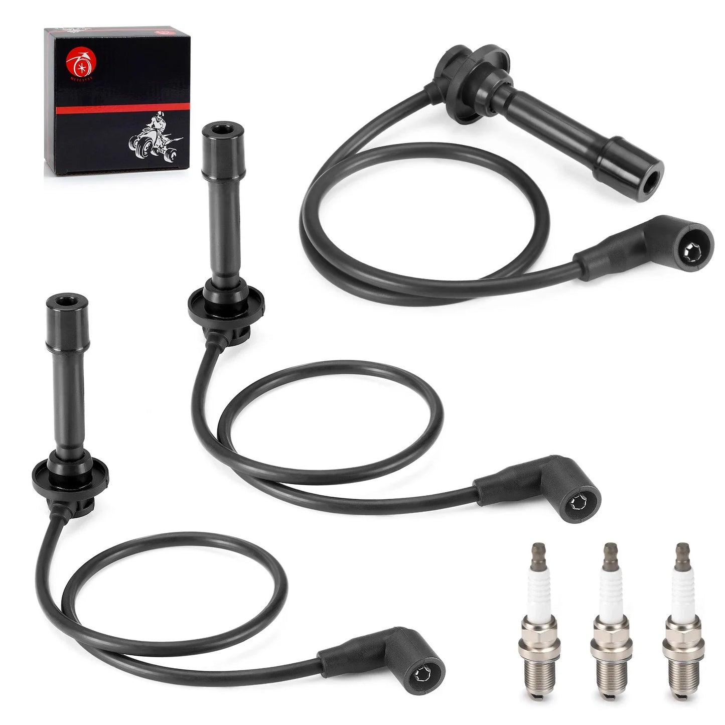 Spark Plug Wire Kit for Kawasaki Mule PRO-FXR PROFXR (2018–2023)