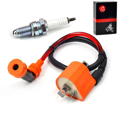 Ignition coil & spark plug for Yamaha Kodiak 400 YFM400 (2000–2006)