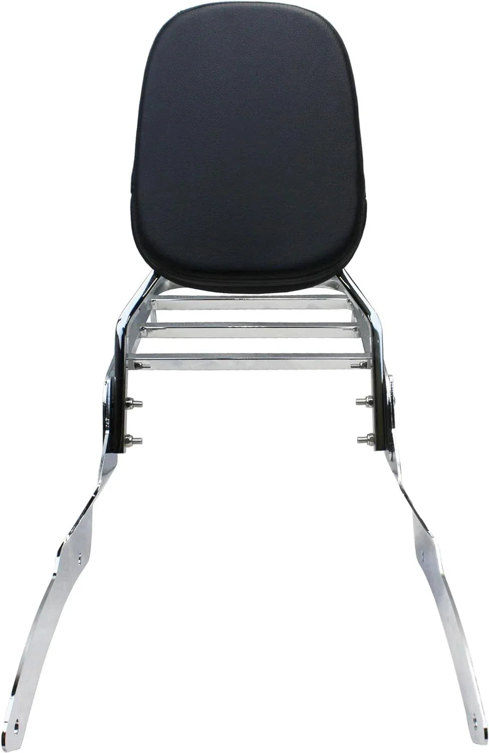 Chrome Backrest Sissy Bar Luggage Rack for Yamaha Vstar 650 400 Classic (98-18)