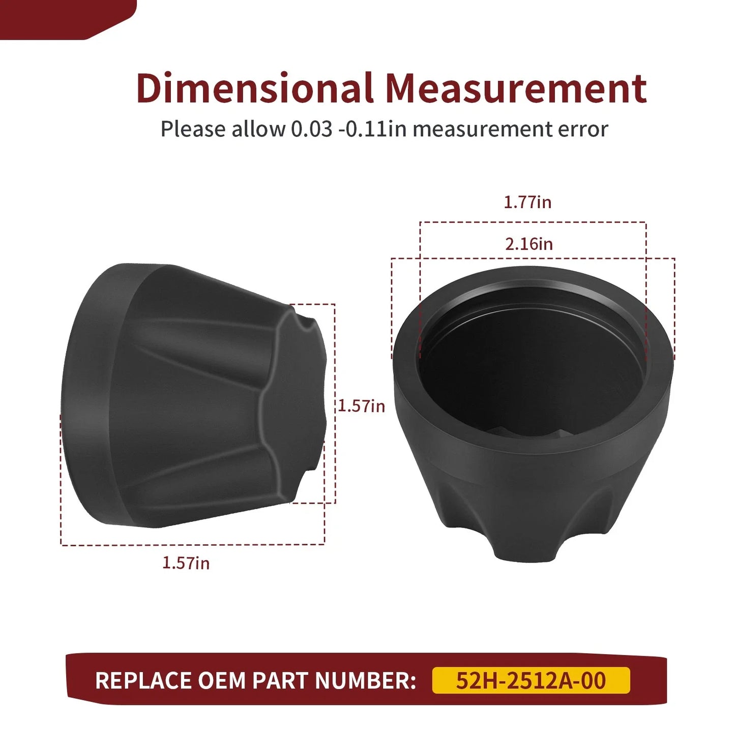 Set of 4 Wheel Hub Caps for Yamaha Big Bear 250/350