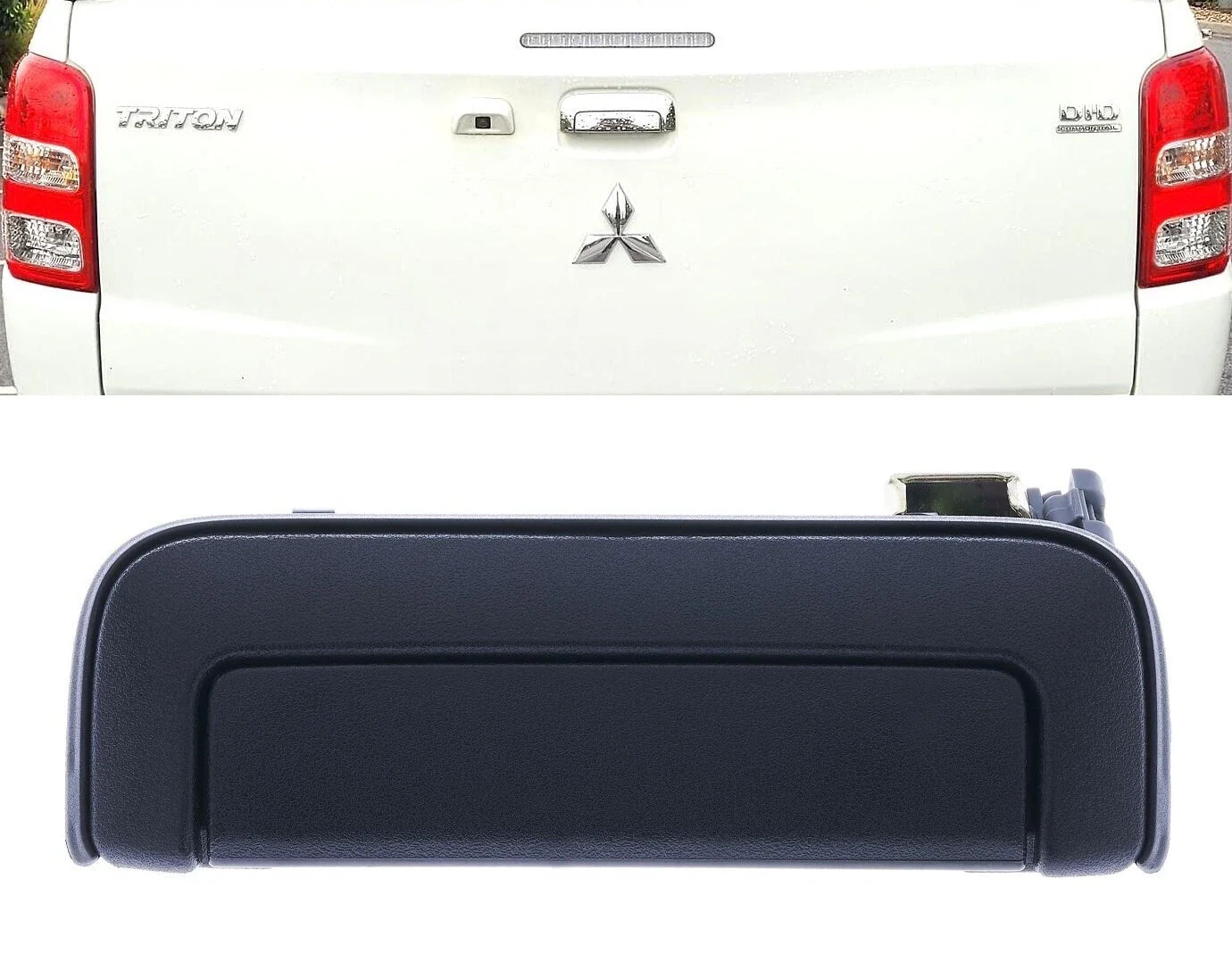 Tailgate Handle Textured Black for Mitsubishi Triton (2015–2024)
