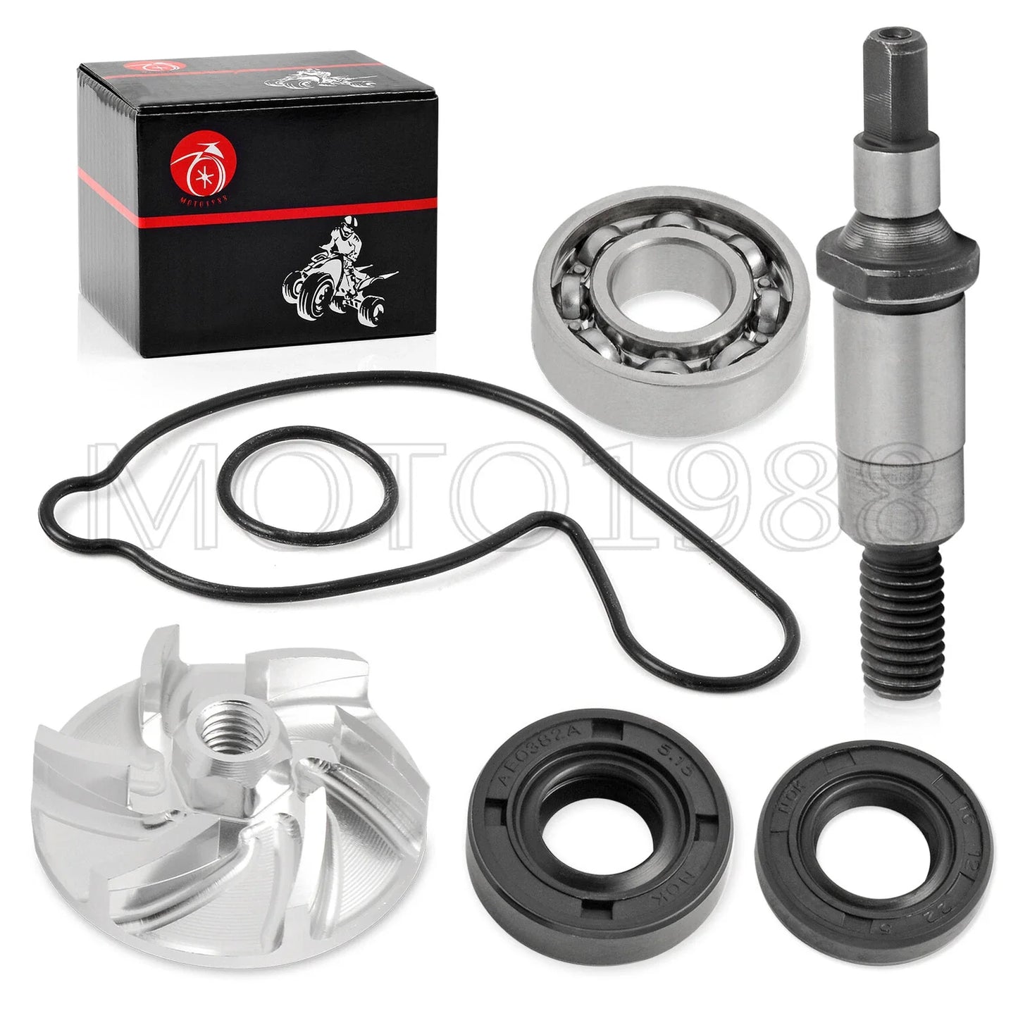 Water Impeller Shaft Bearing Seal Kit for Yamaha YZ450F (1998–2024)