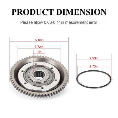 One Way Starter Clutch Gasket Kit 2x4 for Suzuki QuadSport Z400 (2003–2006)