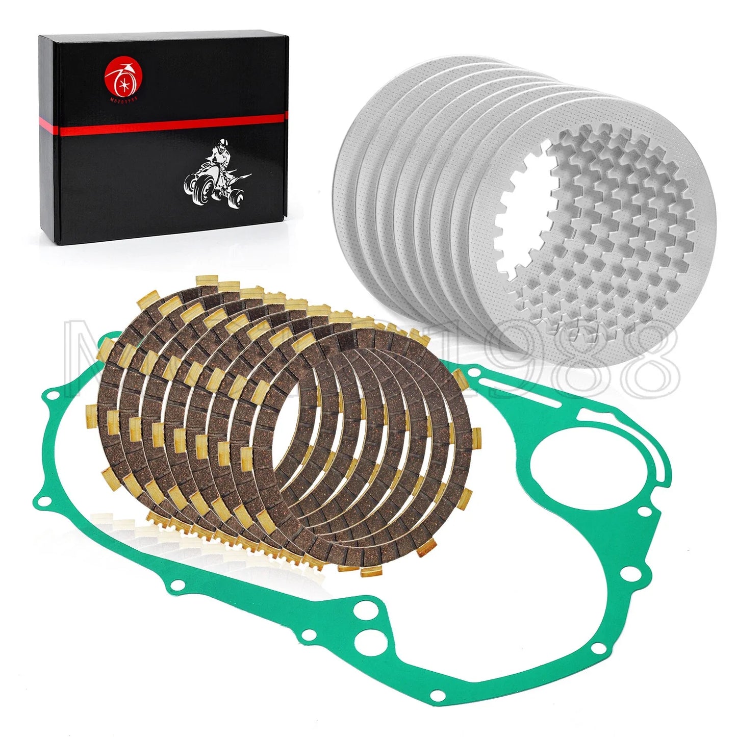 Clutch Friction Plates & Gasket For YAMAHA V-STAR 1100 XVS1100 (1999–2009)