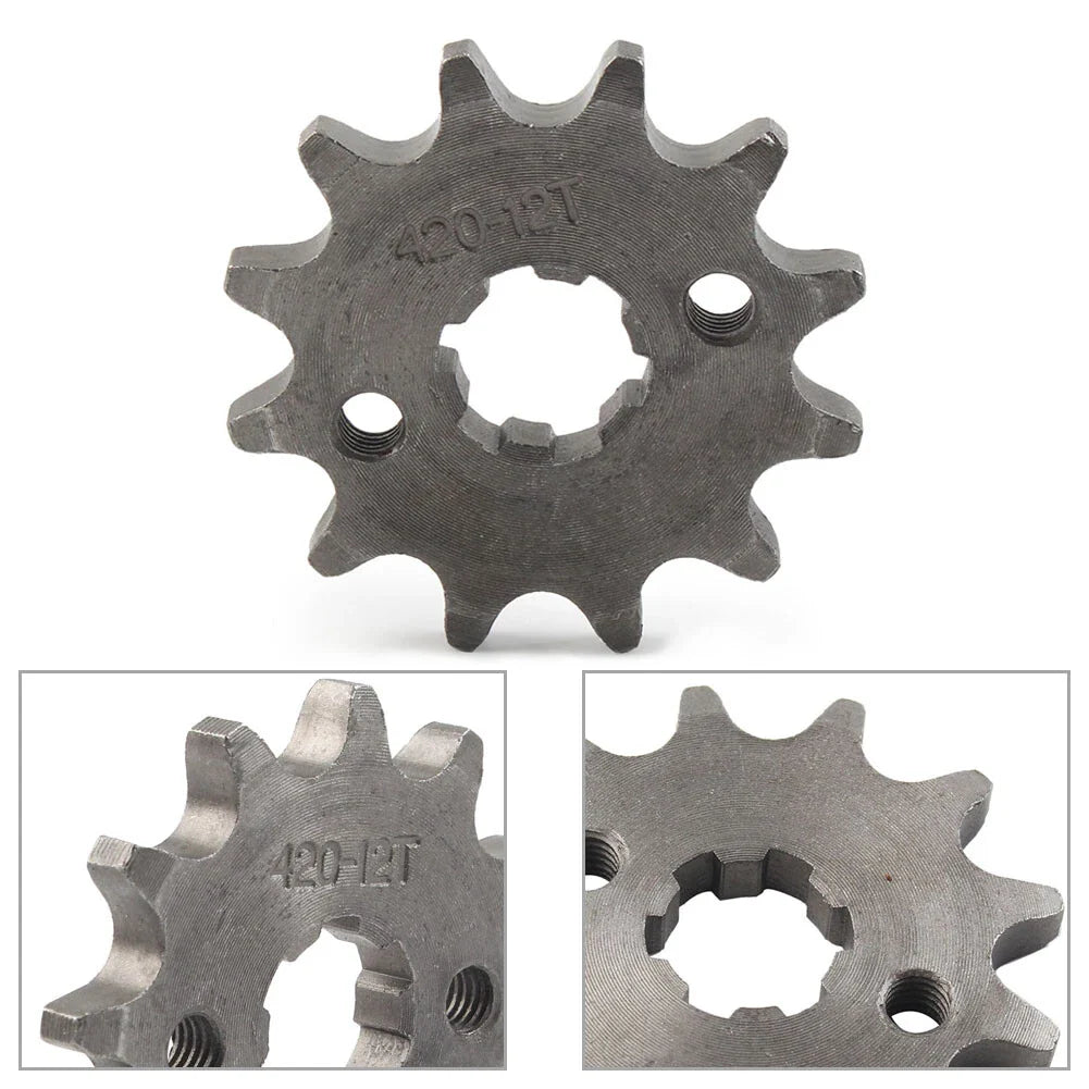 12T 17mm Front Chain Sprocket for 50cc 70cc 90cc 110cc 125cc Pit Dirt Bike ATV
