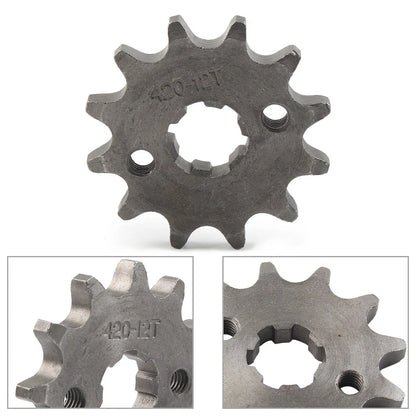 12T 17mm Front Chain Sprocket for 50cc 70cc 90cc 110cc 125cc Pit Dirt Bike ATV