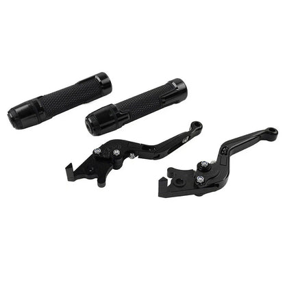 Black Folding Brake Clutch Lever Grip Set for Yamaha FZ MT 07 09 (2014-2020)