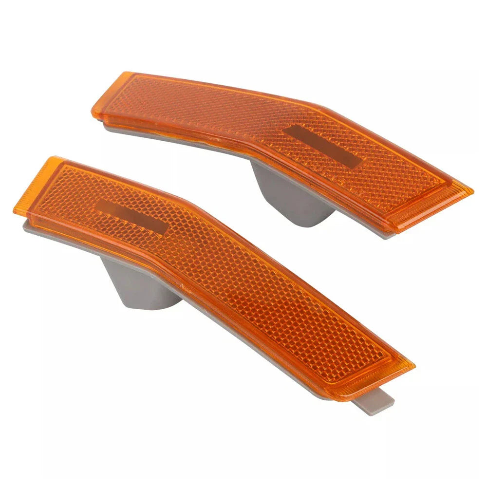 Amber Front Bumper Side Marker Light Shells for Lincoln MKX (2007-2010)