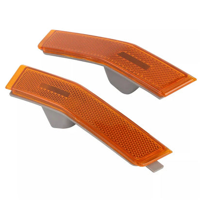 Amber Front Bumper Side Marker Light Shells for Lincoln MKX (2007-2010)