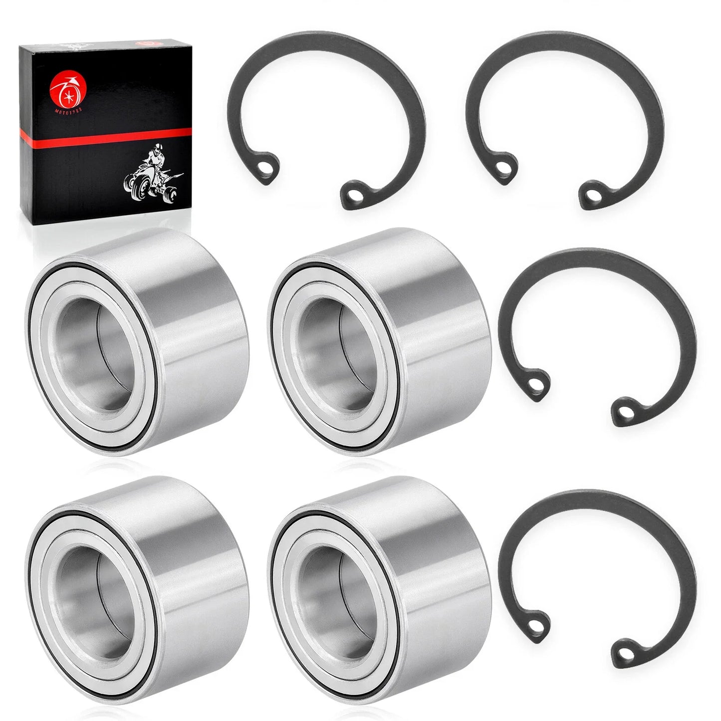 2x Front+Rear Wheel Bearing Circlip for Honda Pioneer 1000-5 (2016–2022)