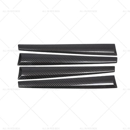 4 x Carbon ABS Interior Door Panel Cover Trim for Toyota Hilux (2015-2021)