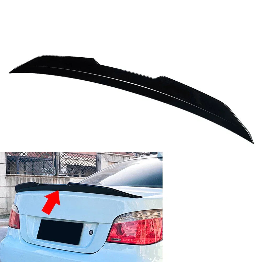 Glossy Black Rear Trunk Spoiler Wing for BMW 5 Series E60 M5 (2004-2010)