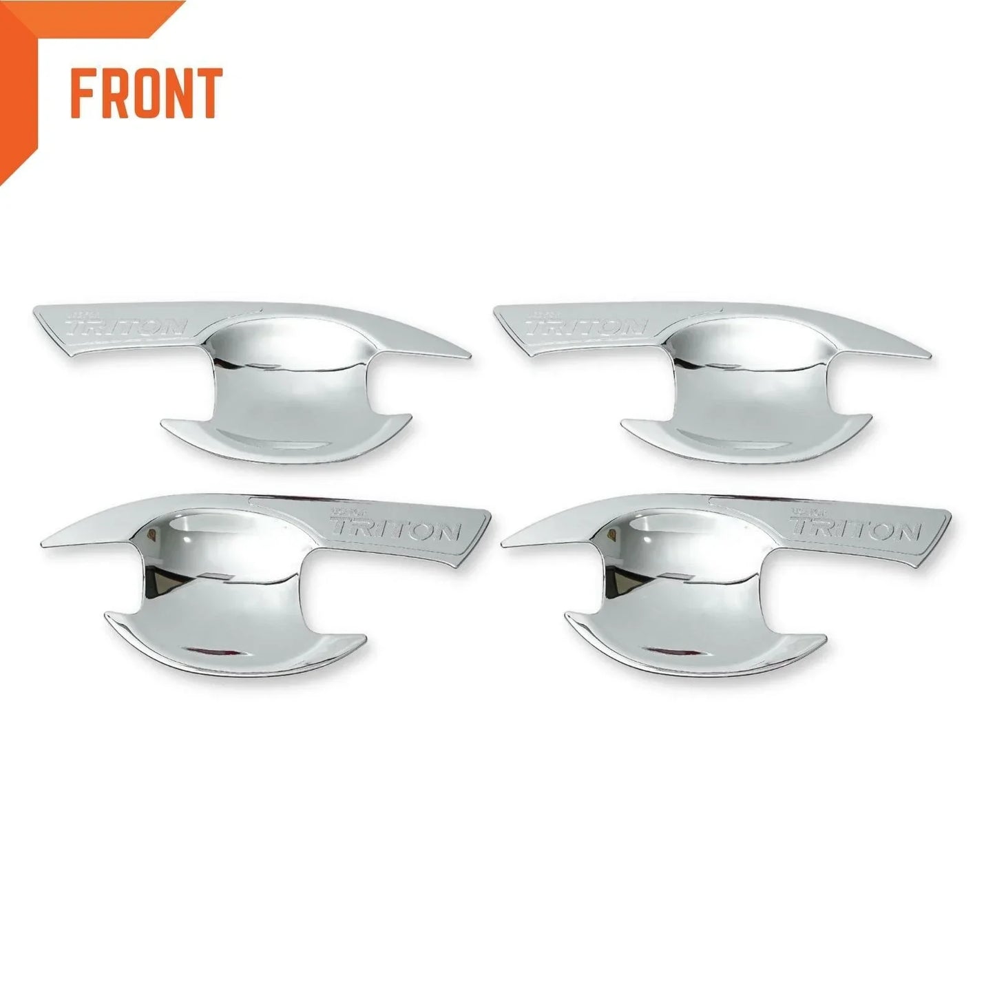 Chrome Door Handle Insert Bowl Trim for Mitsubishi Triton L200 (2015-2022)