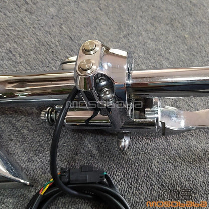Chrome Air Ride Suspension Control Handlebar Switch for Harley Dyna Softail (2006-2023)