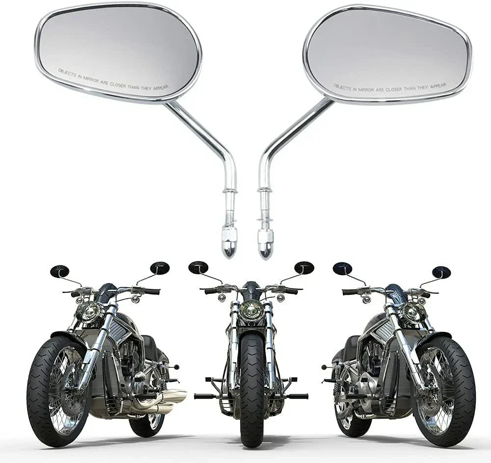 Chrome Rearview Side Mirrors for Harley Road Glide (2015-2023)