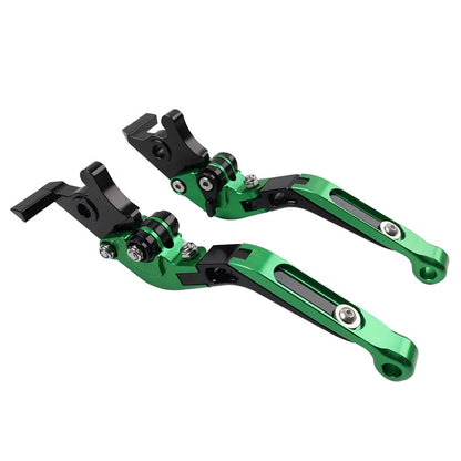 Green Extendable Brake Clutch Levers for Aprilia Tuono V4 1100RR 17-21