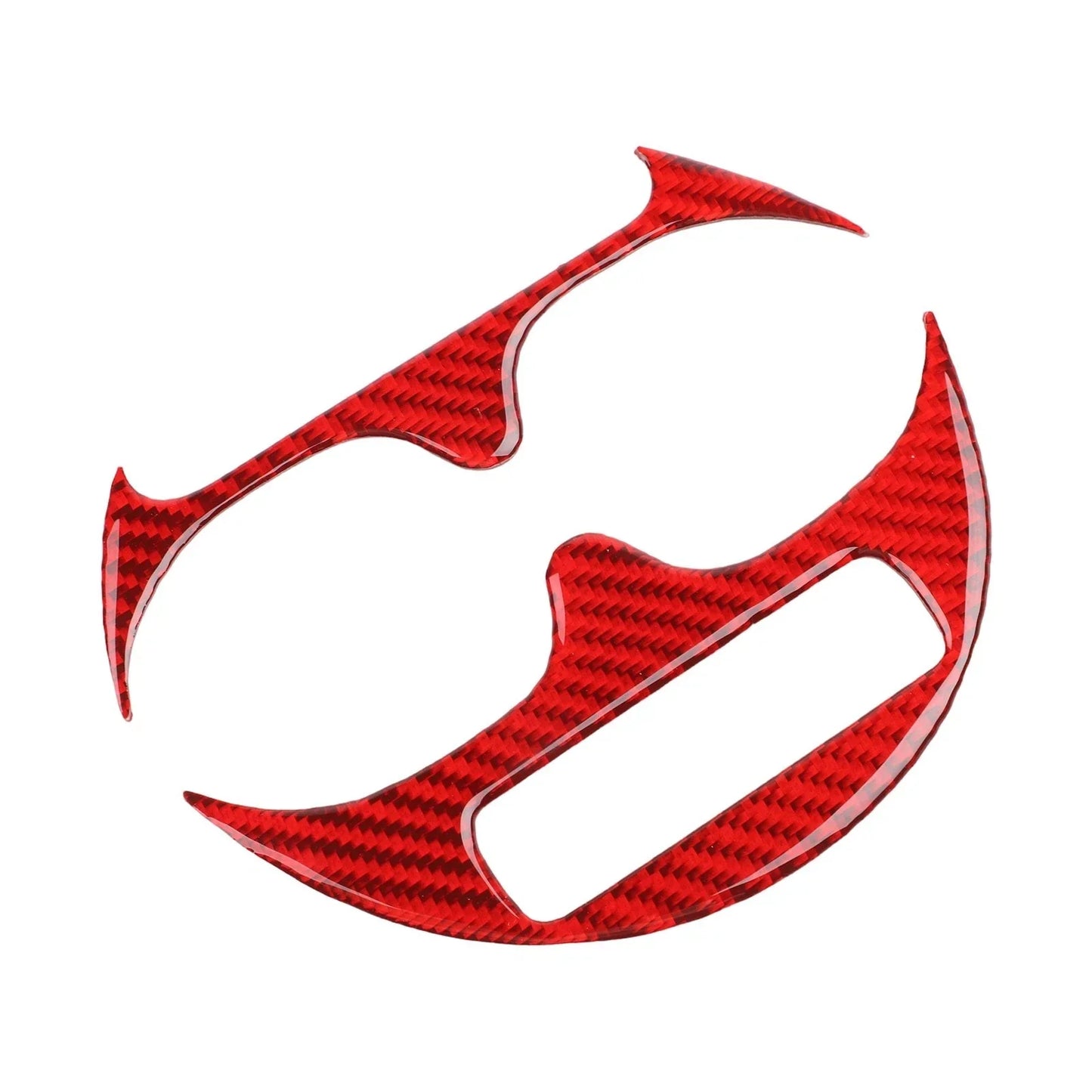 Carbon Fiber Cup Holder Trim for Abarth 595/695 & Fiat 500 (2016–2024)