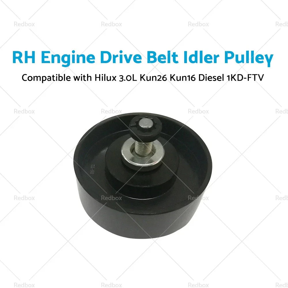 Drive Belt Idler Pulley for Toyota Hilux KUN16 KUN26 3.0L Turbo Diesel (2005-2015)