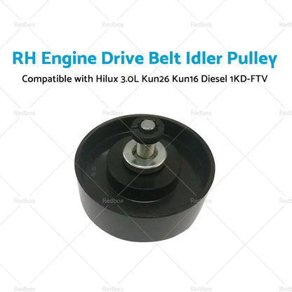 Drive Belt Idler Pulley for Toyota Hilux KUN16 KUN26 3.0L Turbo Diesel (2005-2015)