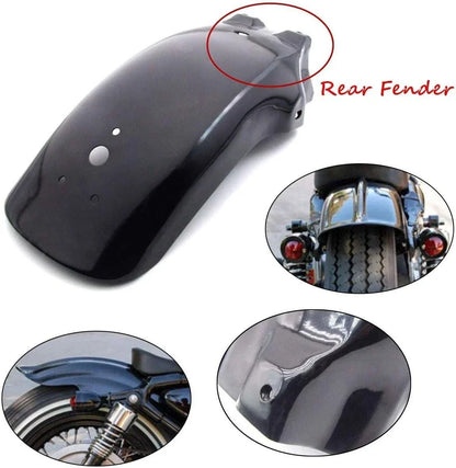Rear Metal Fender Mudguard for Honda Yamaha Harley Chopper Cruiser