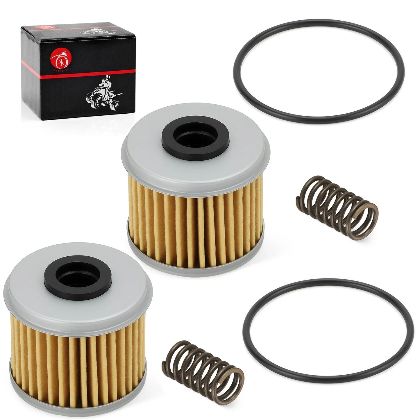 Oil Filter w/ O-Ring Spring 2PCS for Honda CRF150R CRF150RB (2012–2024)