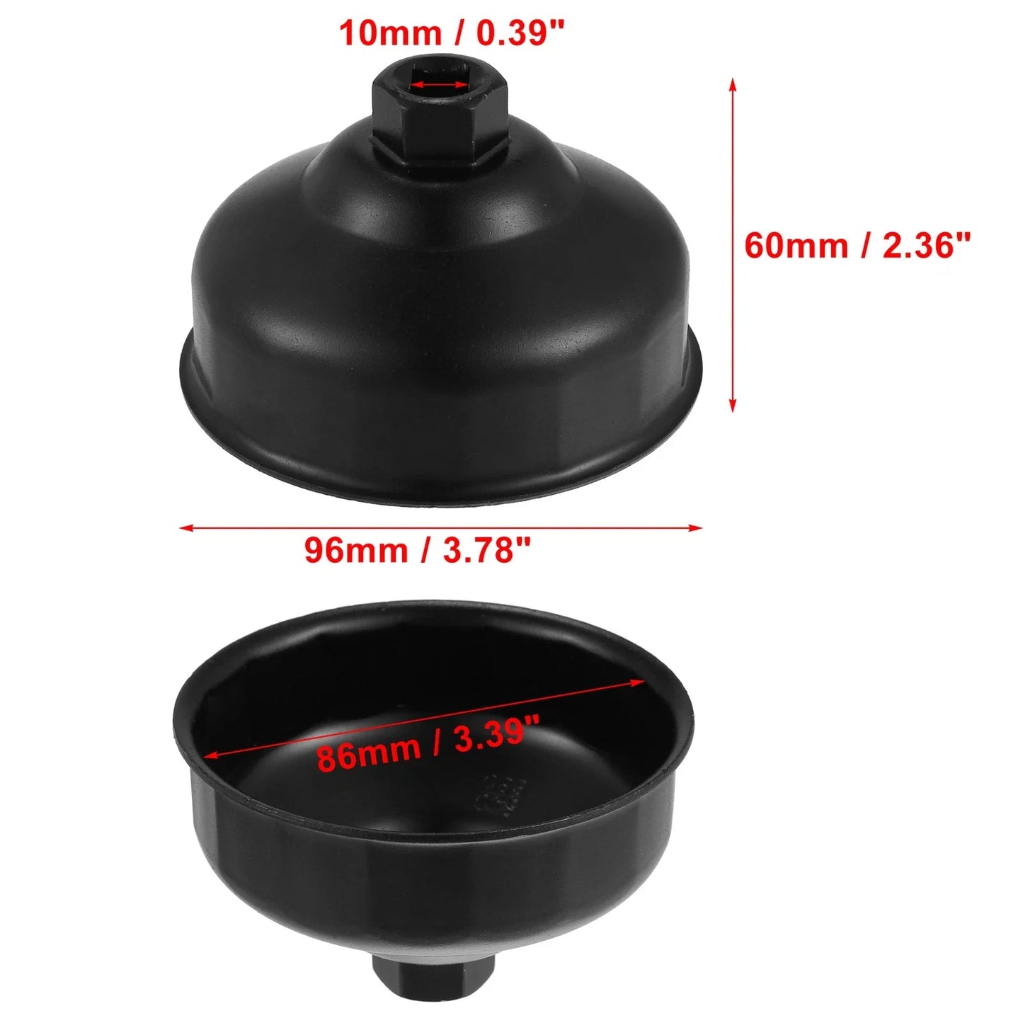 86mm 16 Flute Oil Filter Wrench Socket Remover Tool for BMW