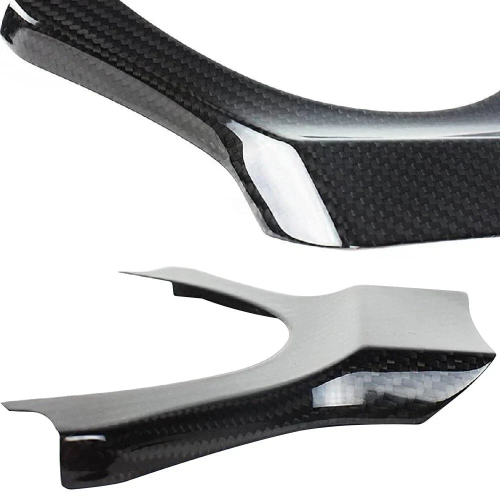 Carbon Fiber Steering Wheel Cover Trim for Lexus IS RC NX (2015-2024)