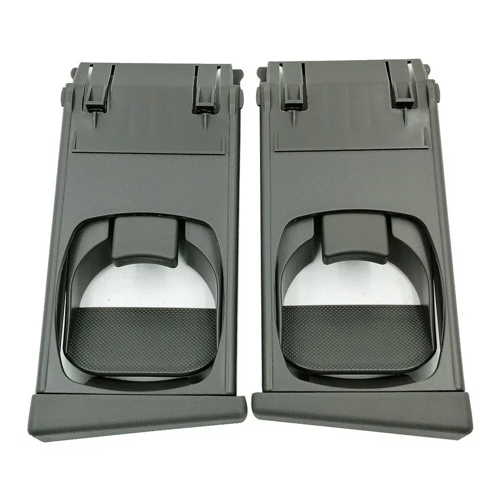 Black L&R Front Cup Holder Trim for Toyota Hilux Vigo Fortuner (2005-2014)