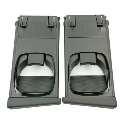 Black L&R Front Cup Holder Trim for Toyota Hilux Vigo Fortuner (2005-2014)