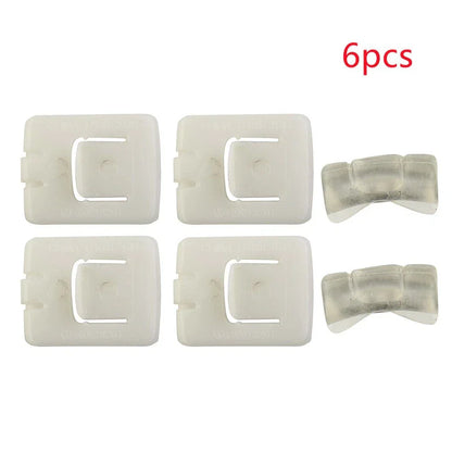 6 x Seat Rail Runner Slider Guide Clip Glide Piece for Replaces