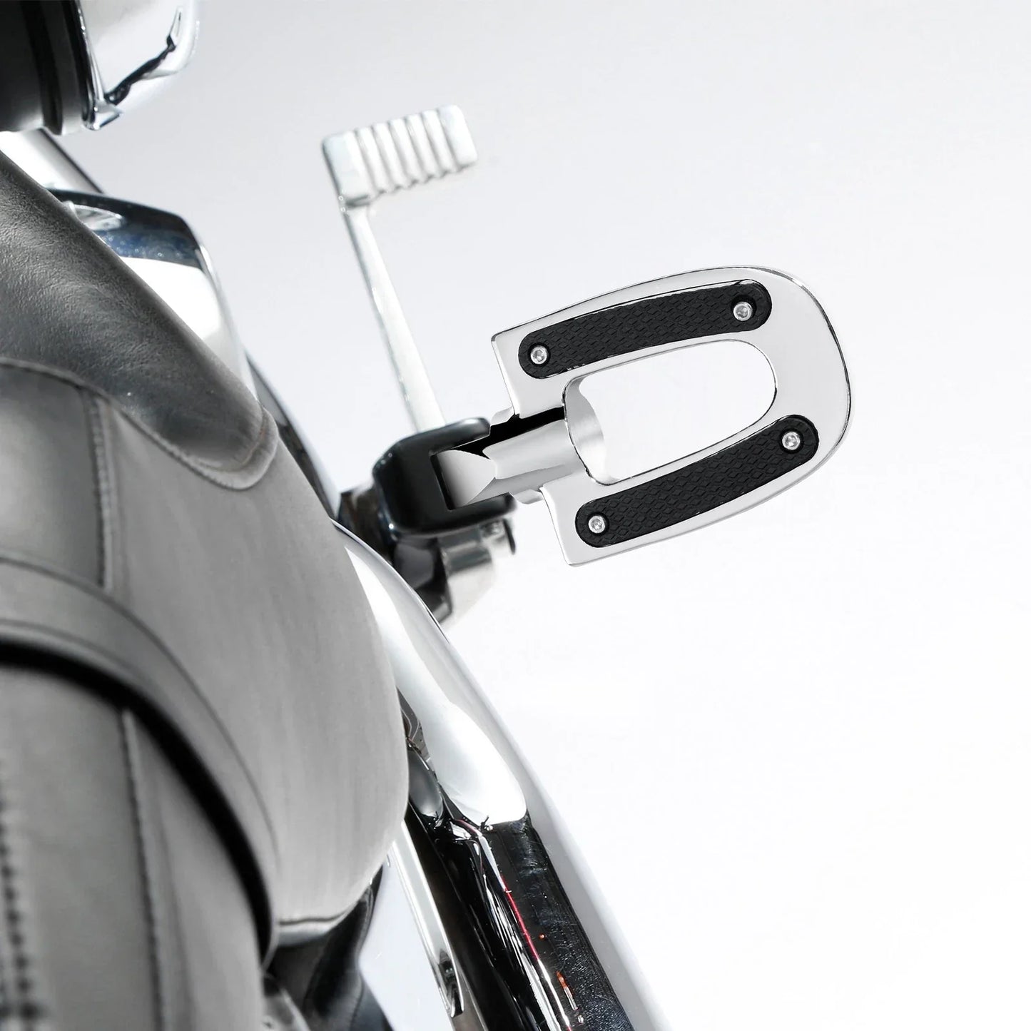 Chrome Passenger Footpeg Pegs for Harley Softail Fat Boy Low Rider (2018-2025)
