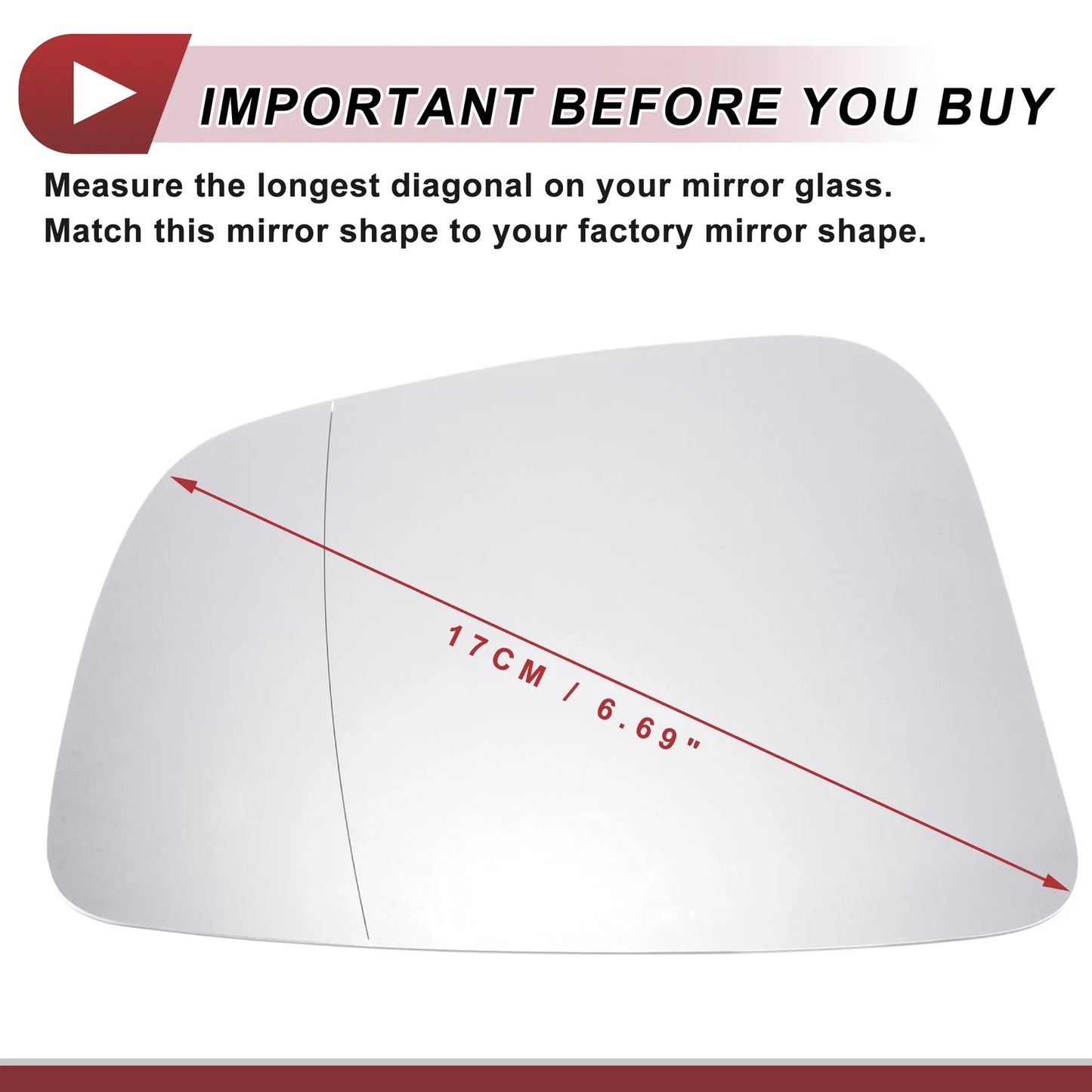 Right Heated Mirror Glass Replacement for BMW 5/6/7 Series (2016-2019)