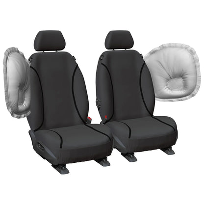 Front Tailor Made Canvas Car Seat Covers for Toyota Hilux GUN125 GUN126 2015-19