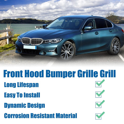 Front Hood Bumper Grille for BMW 530e 530i 540d 540i xDrive G30 (2017-2017)