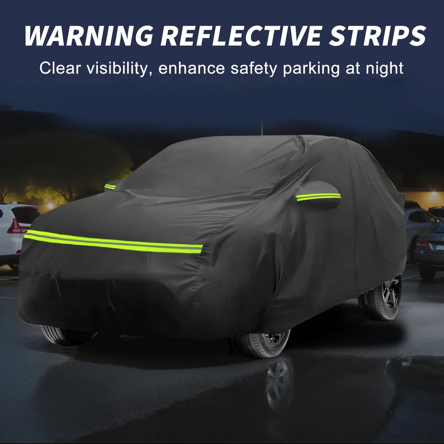 Waterproof 226D-PU Car Cover for Mercedes-Benz GLA 2013-2023 with Zipper