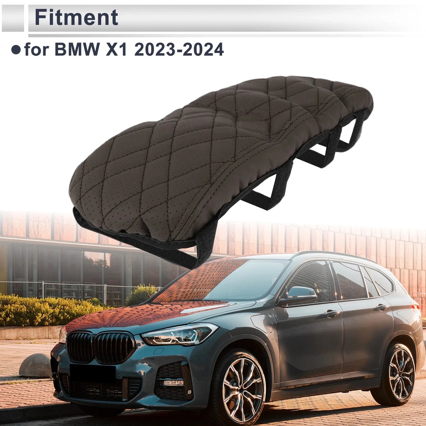 Center Console Cover for BMW X1 Deep Brown 1 Pc (2023-2024)