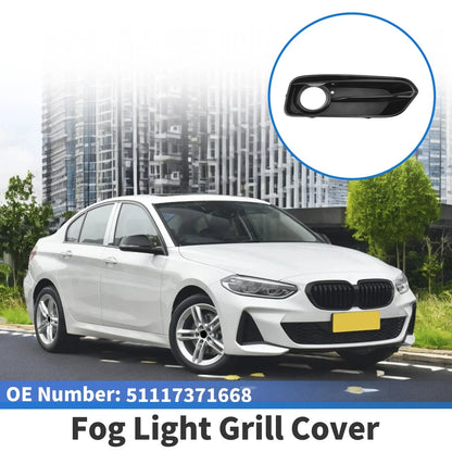 1 x Front Right Fog Light Grill for BMW 1 Series (2015 - 2018) Black