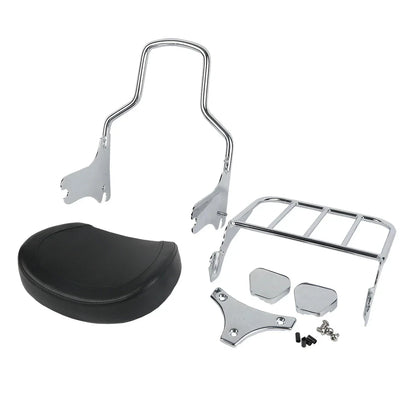 Chrome Sissy Bar Luggage Rack Docking Kit for Harley Touring (1997-2008)
