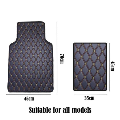 4 Pcs PU Leather Car Floor Mats