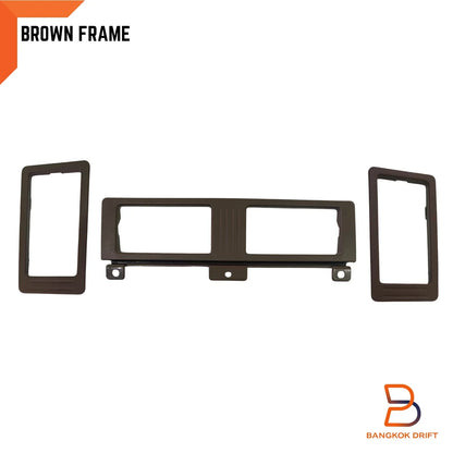 3 x Brown Air Heater Vent Frame Trim for Nissan Navara D21 (1986-1997)